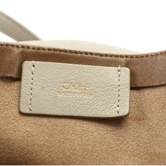 Chloé Dilan East-West Tote Bag in Pebbled Grey Leather - Picture 4 of 9